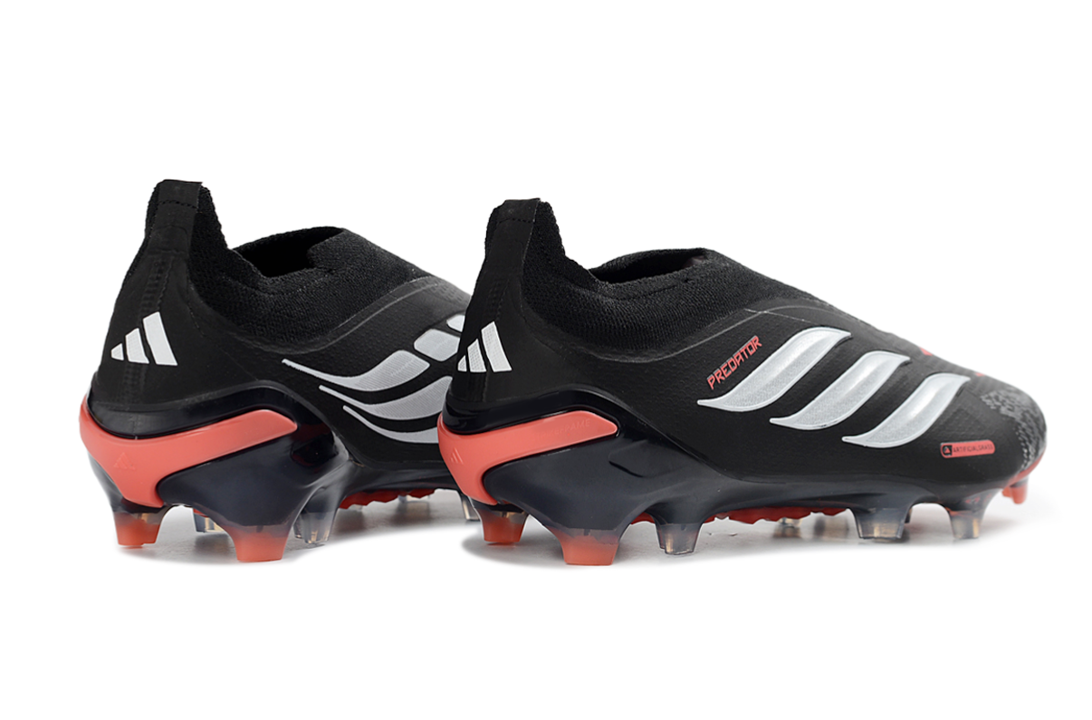 PREDATOR LACELESS  ACCURACY FG BLACK & RED