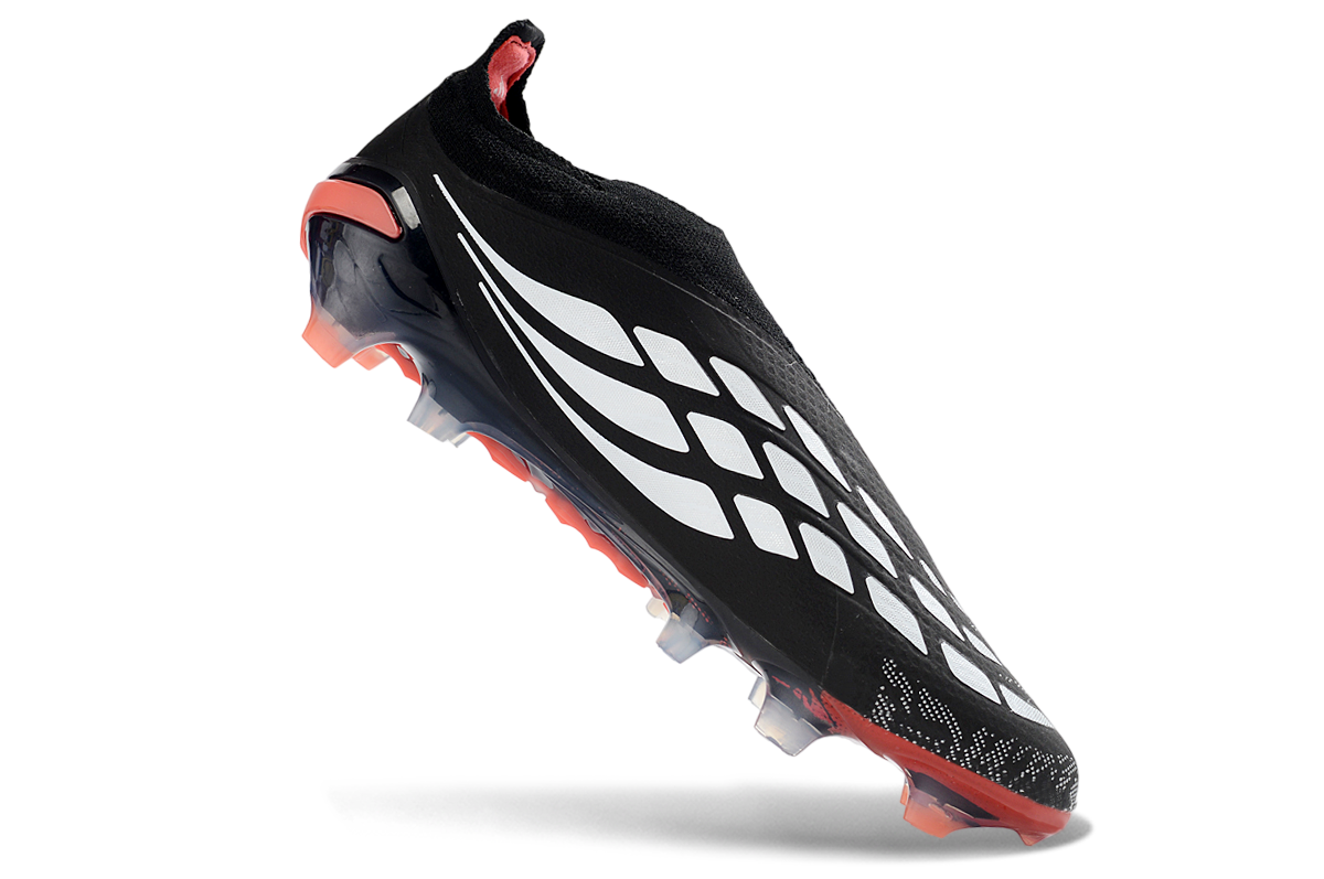 PREDATOR LACELESS  ACCURACY FG BLACK & RED