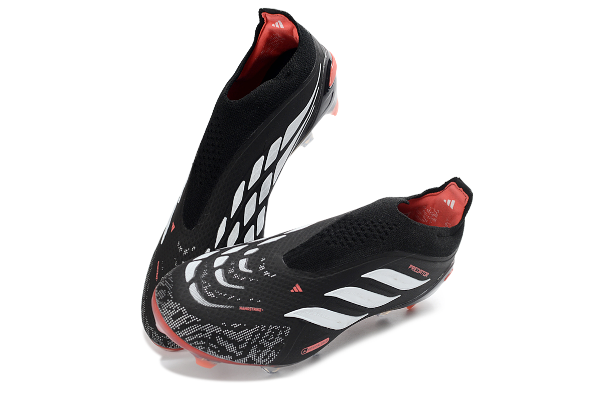 PREDATOR LACELESS  ACCURACY FG BLACK & RED