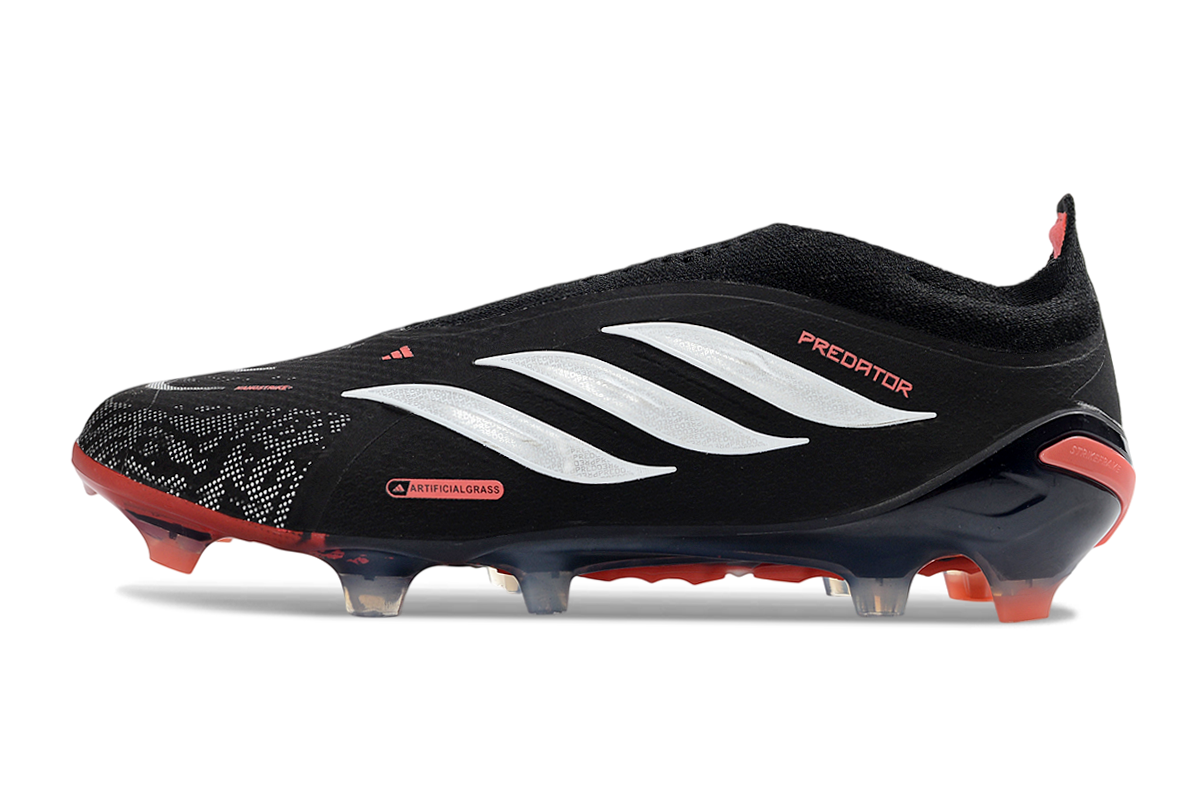 PREDATOR LACELESS  ACCURACY FG BLACK & RED