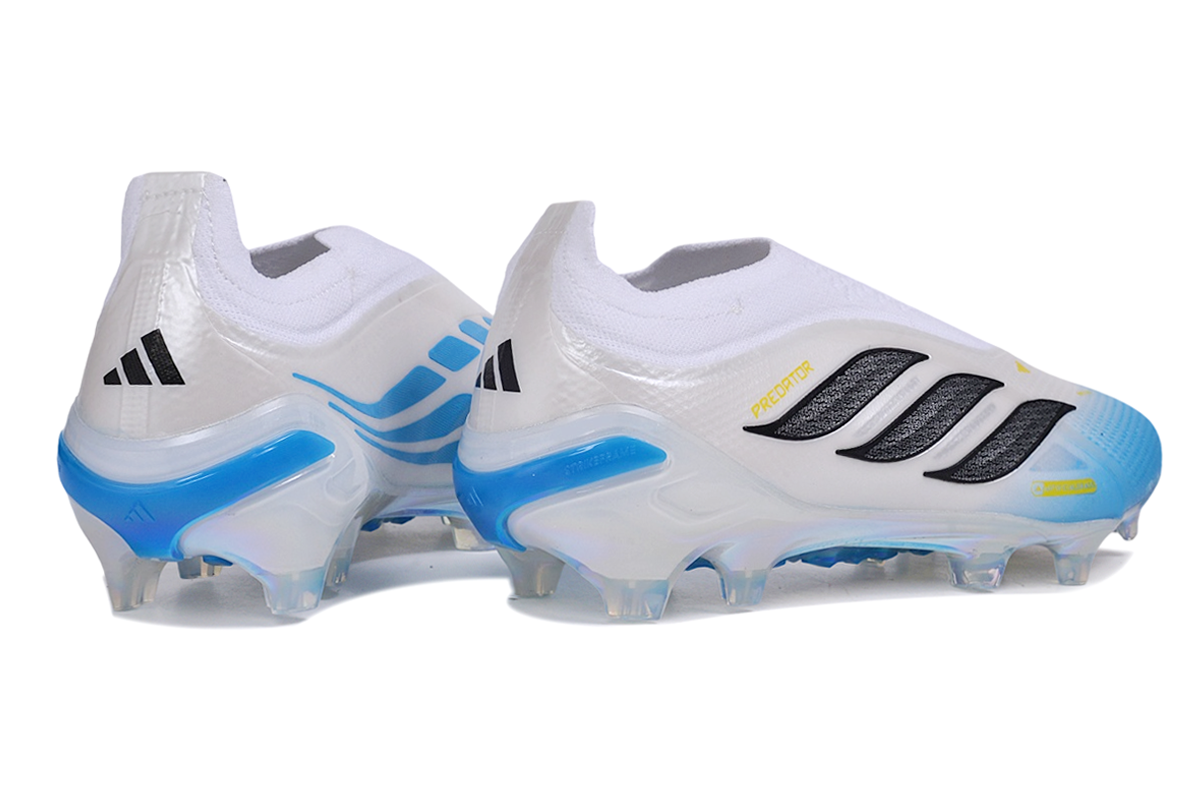 PREDFATOR LACELESS ACCURACY FG WHITE BLUE